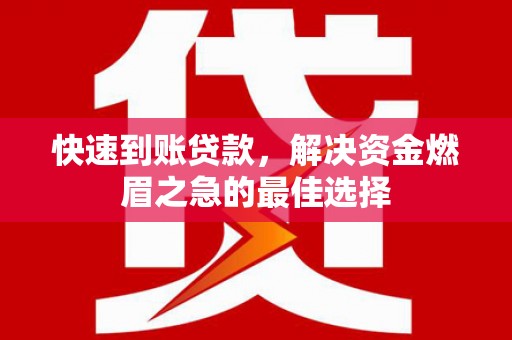 仙游快速到账贷款，解决资金燃眉之急的最佳选择