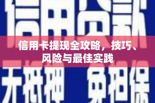 仙游信用卡提现全攻略，技巧、风险与最佳实践