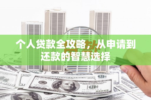 仙游个人贷款全攻略，从申请到还款的智慧选择
