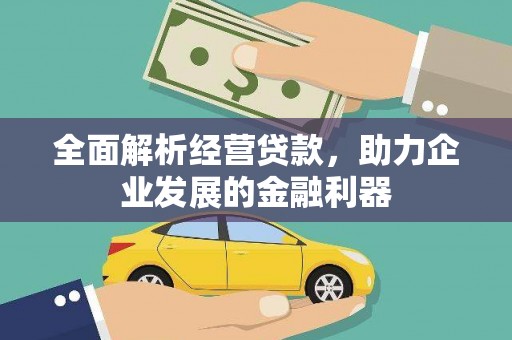 仙游全面解析经营贷款，助力企业发展的金融利器
