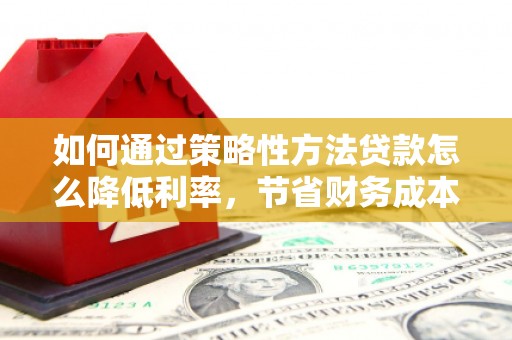 仙游如何通过策略性方法贷款怎么降低利率，节省财务成本
