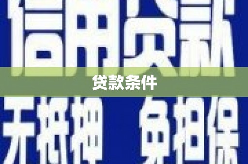仙游贷款条件