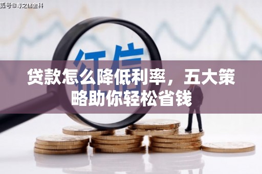 仙游贷款怎么降低利率，五大策略助你轻松省钱