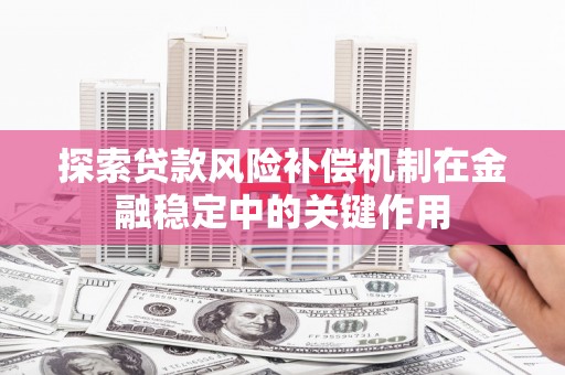 仙游探索贷款风险补偿机制在金融稳定中的关键作用