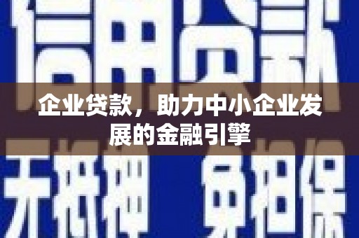 仙游企业贷款，助力中小企业发展的金融引擎