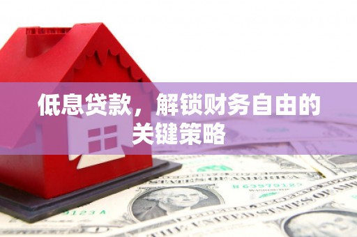仙游低息贷款，解锁财务自由的关键策略