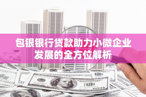 仙游包银银行贷款助力小微企业发展的全方位解析