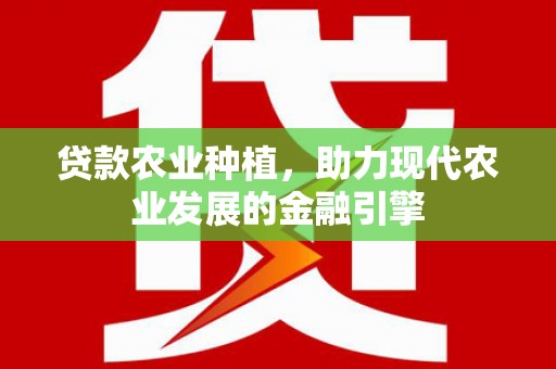 仙游贷款农业种植，助力现代农业发展的金融引擎