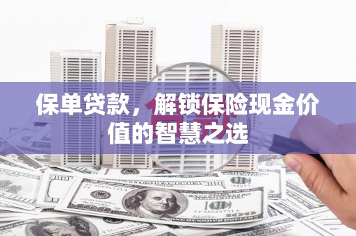 仙游保单贷款，解锁保险现金价值的智慧之选