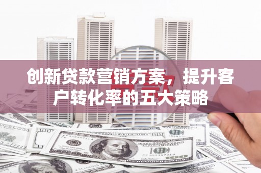 仙游创新贷款营销方案，提升客户转化率的五大策略