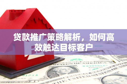 仙游贷款推广策略解析，如何高效触达目标客户