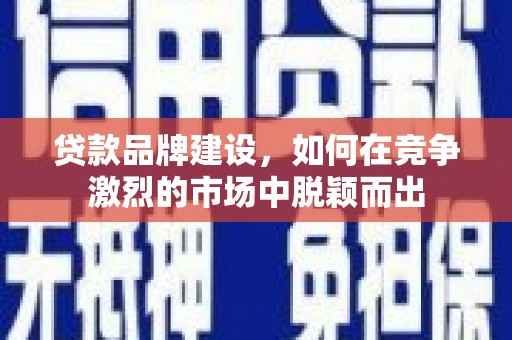 仙游贷款品牌建设，如何在竞争激烈的市场中脱颖而出