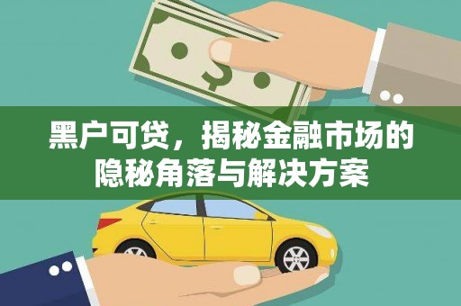 仙游黑户可贷，揭秘金融市场的隐秘角落与解决方案