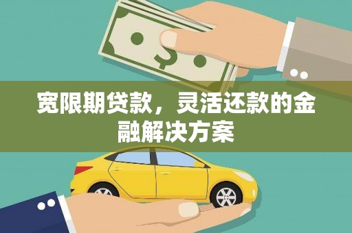 仙游宽限期贷款，灵活还款的金融解决方案
