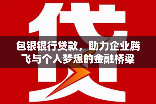 仙游包银银行贷款，助力企业腾飞与个人梦想的金融桥梁