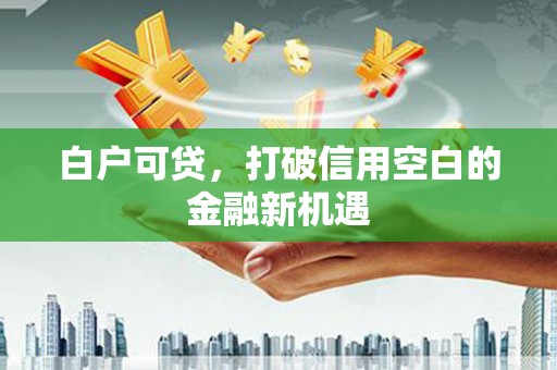 仙游白户可贷，打破信用空白的金融新机遇