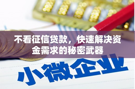 仙游不看征信贷款，快速解决资金需求的秘密武器