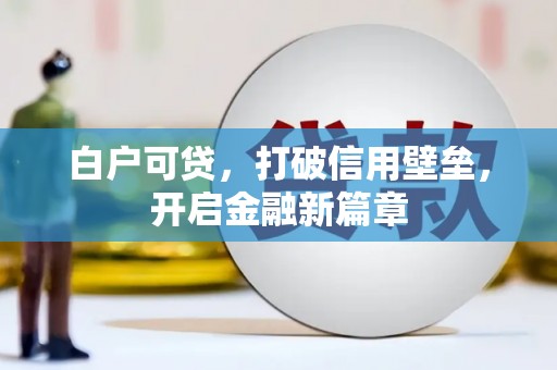 仙游白户可贷，打破信用壁垒，开启金融新篇章