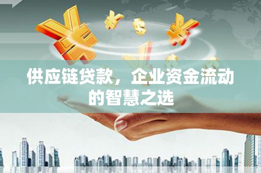 仙游供应链贷款，企业资金流动的智慧之选