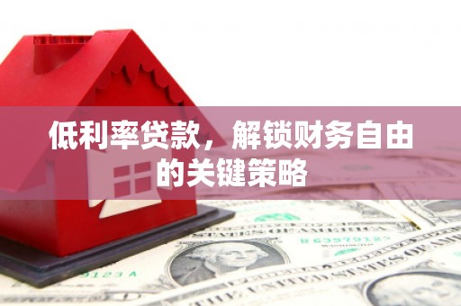 仙游低利率贷款，解锁财务自由的关键策略