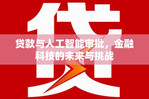 仙游贷款与人工智能审批，金融科技的未来与挑战