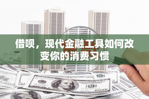 仙游借呗，现代金融工具如何改变你的消费习惯