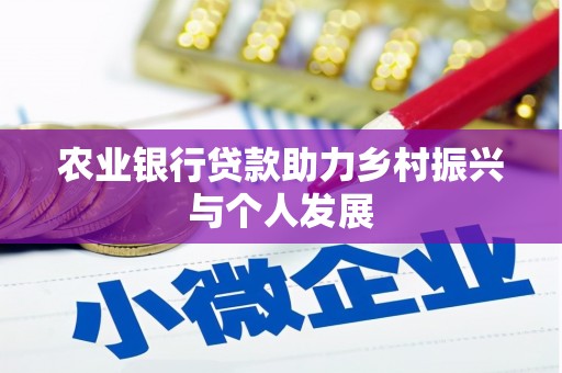 仙游农业银行贷款助力乡村振兴与个人发展