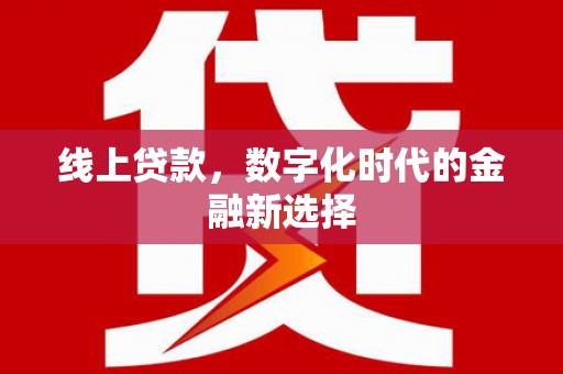 仙游线上贷款，数字化时代的金融新选择