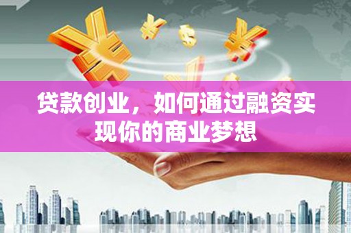 仙游贷款创业，如何通过融资实现你的商业梦想