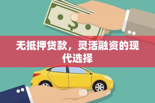 仙游无抵押贷款，灵活融资的现代选择