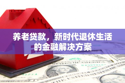 仙游养老贷款，新时代退休生活的金融解决方案