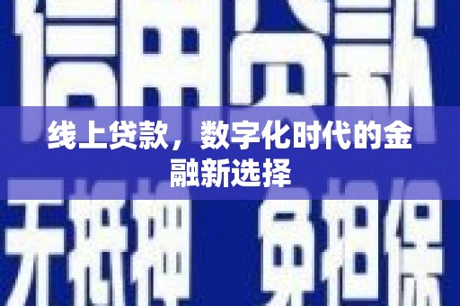 仙游线上贷款，数字化时代的金融新选择