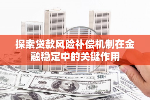 仙游探索贷款风险补偿机制在金融稳定中的关键作用
