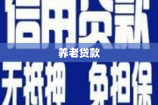 仙游养老贷款
