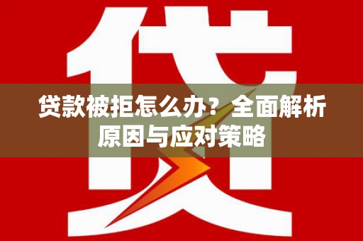 仙游贷款被拒怎么办？全面解析原因与应对策略