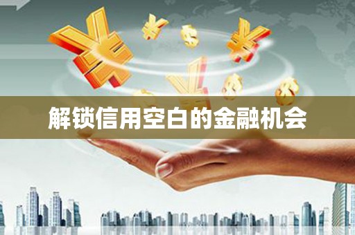 仙游解锁信用空白的金融机会