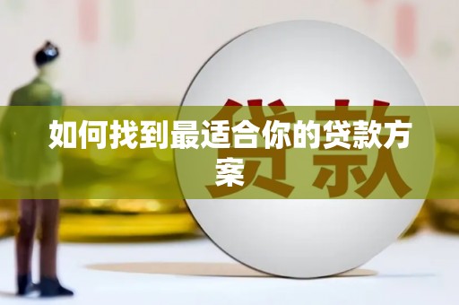 仙游如何找到最适合你的贷款方案