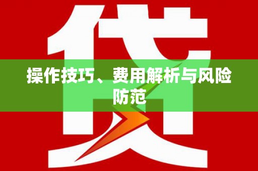 仙游操作技巧、费用解析与风险防范