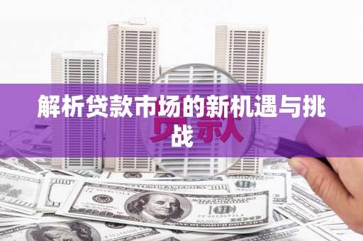 仙游解析贷款市场的新机遇与挑战